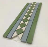 Бордюр Metlaha Метлахская Плитка Агата Микс 2 01/07/08/01 17.2x27.9 3200