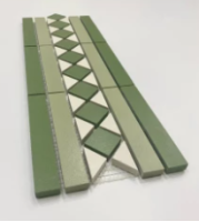 Бордюр Metlaha Метлахская Плитка Диана Микс 17 01/07/22 14.4x41.7 3219