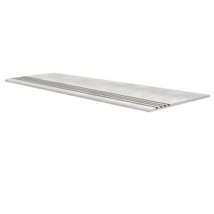 Ступень Grasaro Beton Стандарт проходная матовая белая 29.6x120 G1104 MR