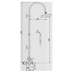 Душевая система Morava MK859.5/3 Rav Slezak