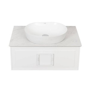 Столешница Granite Gray Structural 80 см белая La Fenice