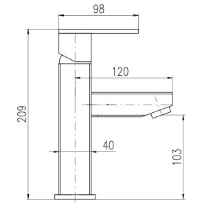 Смеситель для раковины Loira LR528.5Z Rav Slezak