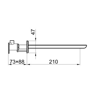 Излив Wolo AC0324564 черный/хром Webert