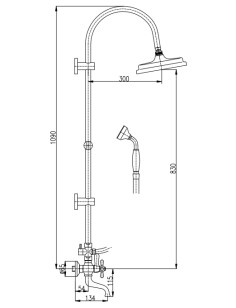 Душевая система Morava MK659.5/3SM Rav Slezak