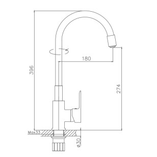 Смеситель для кухни HB70113-8 белый Haiba