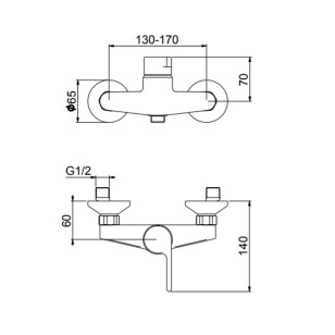 Смеситель для душа DoReMi DR870102345 никель Webert