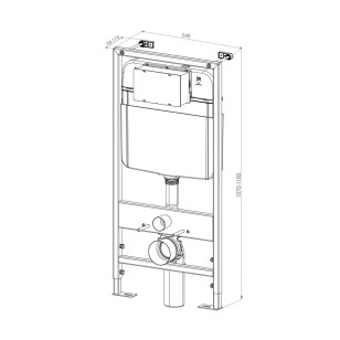 Комплект унитаза с инсталяцией и клавишей смыва Quadro DS1511602 белый DK