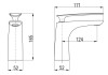 Смеситель для раковины Tigris TG126.5BC Rav Slezak