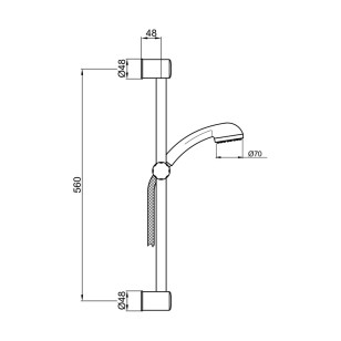 Душевой гарнитур Shower Set AC0479015 хром Webert