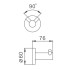 Крючок для ванной комнаты HB8305-2 сталь Haiba