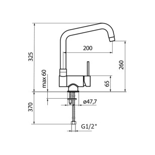 Смеситель для кухни Window WD920702015 хром Webert