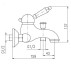 Смеситель для ванны Labe L554.5 Rav Slezak