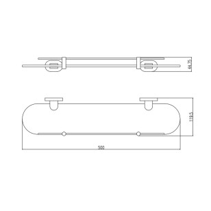 Полка Yukon YUA0900/50CMAT Rav Slezak