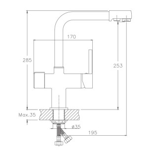 Смеситель для кухни HB70088-8 белый Haiba