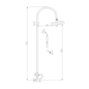 Душевая система Labe L581.5/3SM Rav Slezak