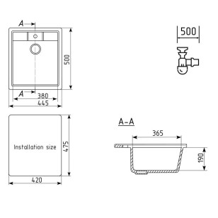 Кухонная мойка U-406-307 терракот Ulgran