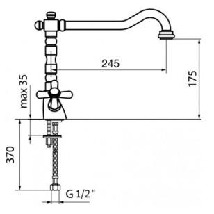 Смеситель для раковины Armony AM700302010 золото Webert