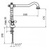 Смеситель для раковины Armony AM700302010 золото Webert