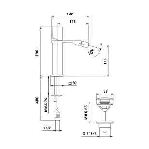 Смеситель для биде One-X OX840102741 белый Webert