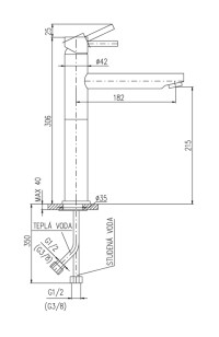 Смеситель для раковины Seina SE930.5Z Rav Slezak