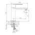 Смеситель для раковины HB10505-3 пепельный Haiba