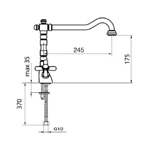 Смеситель для кухни Armony AM780102065 бронза Webert