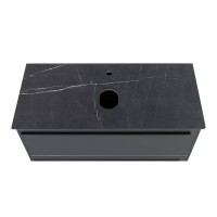Столешница Granite Black Olive Light Lappato 100 см черная La Fenice