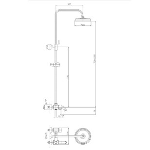 Душевая система HB2407 хром Haiba