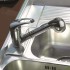 Смеситель для кухни с выдвижной лейкой и режимом душ D158602 хром D-Lin