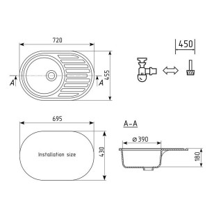 Кухонная мойка U-107-307 терракот Ulgran