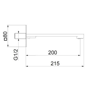 Излив One-X AC1073741 белый/сталь Webert