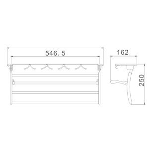 Полка для полотенец HB805 Haiba