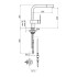 Смеситель для кухни Dado DA940302015 хром Webert