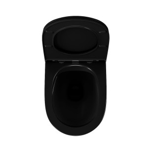 Унитаз подвесной безободковый Matrix DT1396025 черный DK