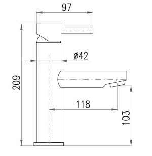 Смеситель для раковины Seina SE928.5Z Rav Slezak