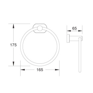 Кольцо для полотенец B90004 хром BELZ