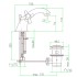 Смеситель для раковины Armony AM700108017 хром/золото Webert