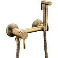 Гигиенический душ со смесителем HB5510-4 бронза Haiba