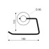 Держатель для туалетной бумаги D241111 черный D-Lin