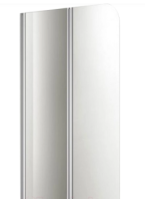 Шторка на ванну Акватек поворотная профиль хромированное стекло прозрачное 1000x1500 AQ NFB 6222-100 