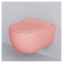 Сиденье для унитаза Ambassador Abner матовое розовое тонкое 102T20901S