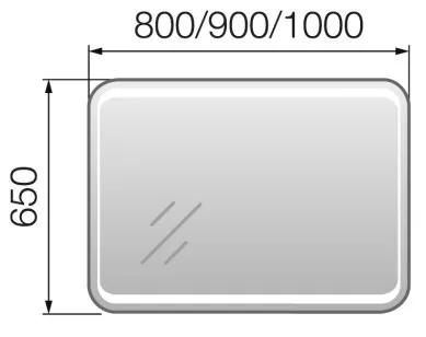 Зеркало Marka One Eco 90x3x65 У72594
