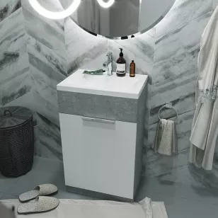 Тумба с раковиной 1MarKa Revo 50x35x85 У99085