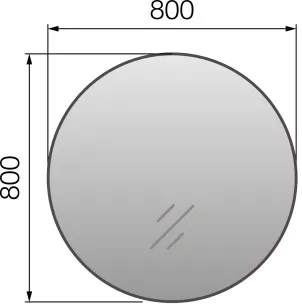 Зеркало Marka One Aurora 80x3x80 У85578