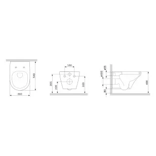 Унитаз Am.Pm Inspire 37x54x35.5 C501700WH