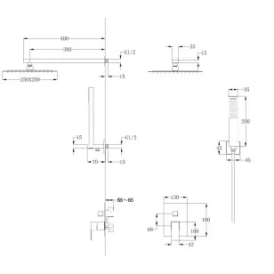 Душевая стойка Abber Daheim 125 AF8219B