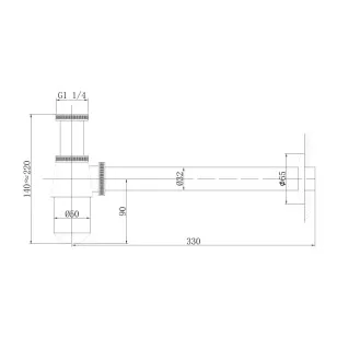 Сифон для раковины Abber 35.5x22 AF0032