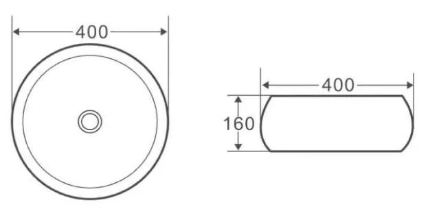 Накладная раковина BelBagno 40.50x40.50x16 BB1065