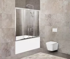 Шторка на ванну BelBagno Unique 150x140 UNIQUE-VF-2-150/180-140-C-Cr Шторка на ванну BelBagno Unique 150x140 UNIQUE-VF-2-150/180-140-C-Cr