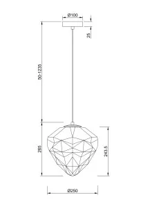 Светильник подвесной Maytoni Pendant P053PL-01BL